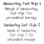 Handwriting Font Styles 11 & 12